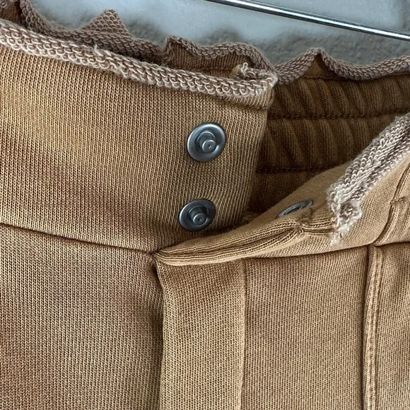 Daily Practice Anthropologie Women's Wide Leg Tan Utility Cargo Pants - Picture 9 of 16
